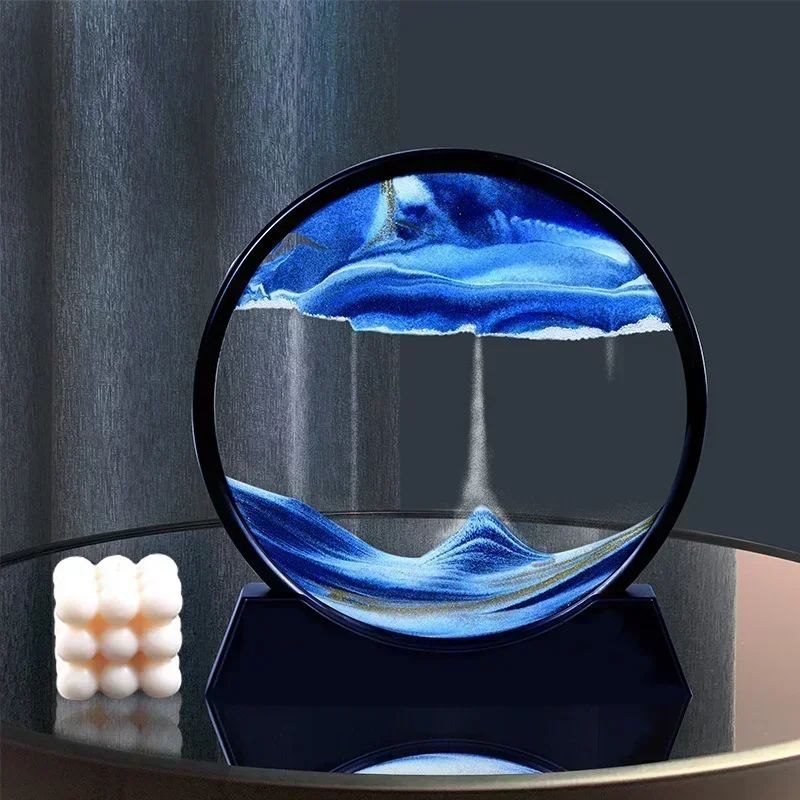 Tableau Sablier 3D Relaxant (Sand Art Décoratif)