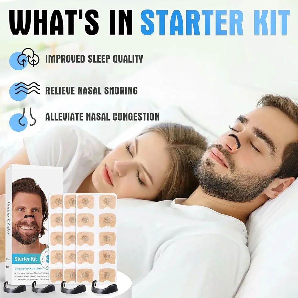 Kit Anti-Ronflement Nasal – Respiration Facile & Sommeil Profond 😴