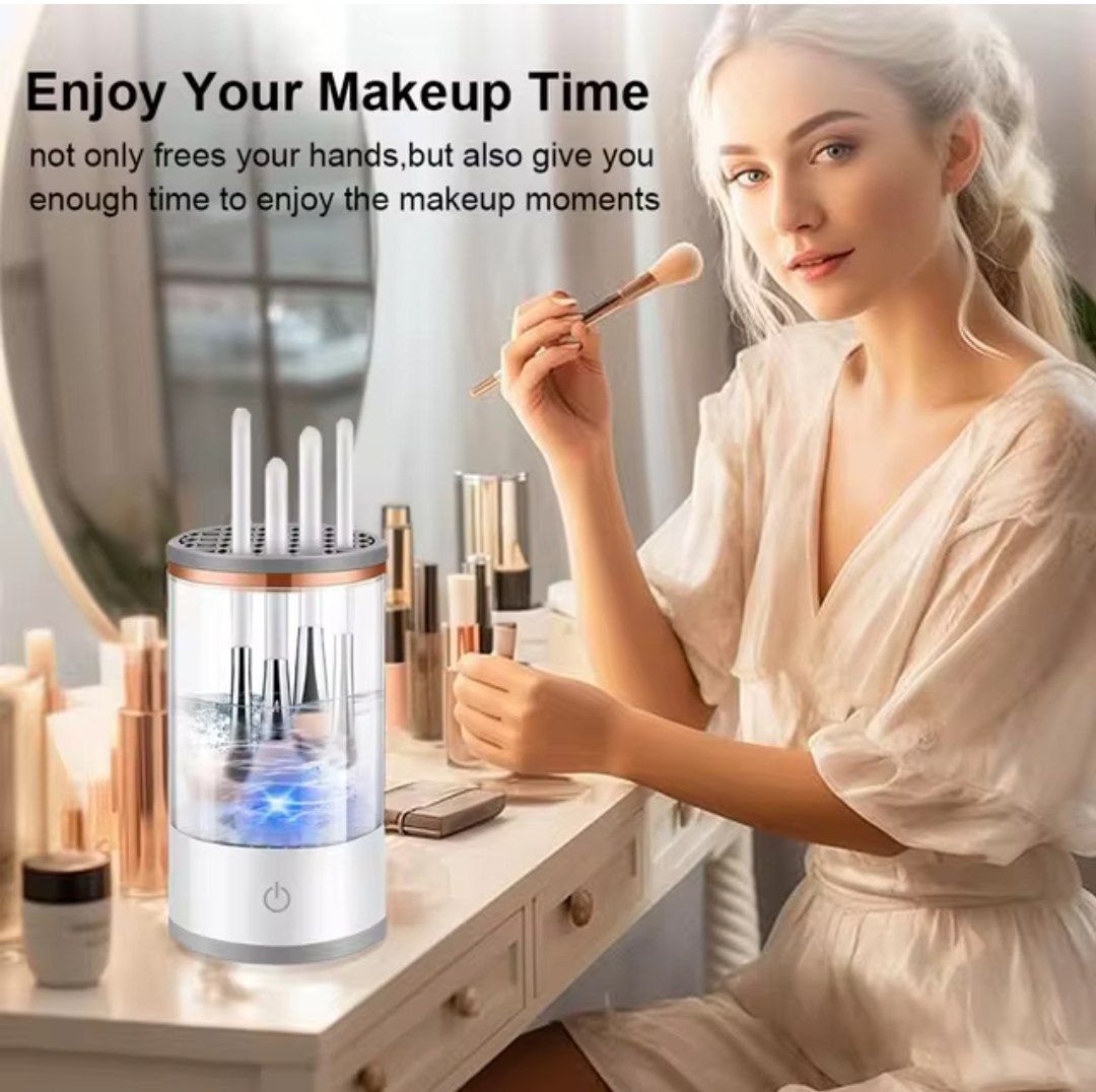 Nettoyeur Électrique de Pinceaux Maquillage 3 en 1