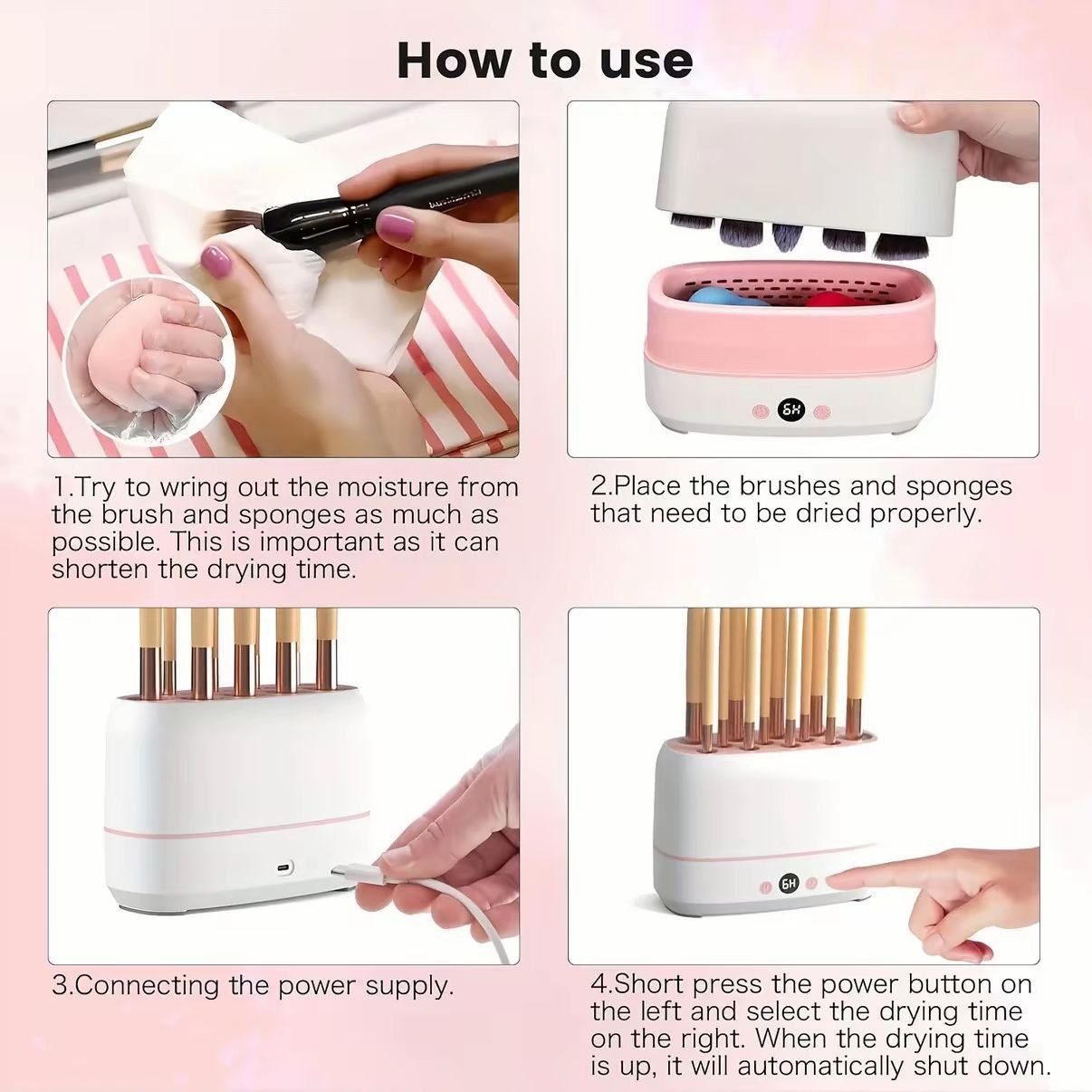 Machine Séchage & Stérilisation des Pinceaux de Maquillage