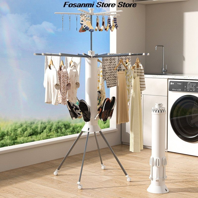 DryFlex Pro – Étendoir Pliable Multifonction 360°