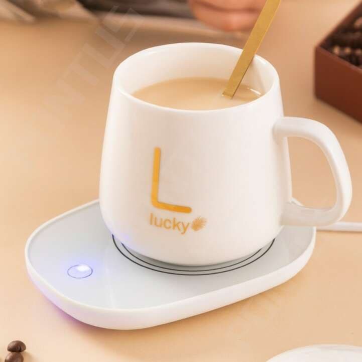 Tasse Chauffante Électrique “Lucky” avec Support Chauffant