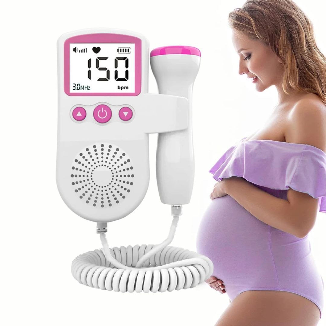 Doppler Fœtal Portable – Écoute du Battement de Bébé 💖