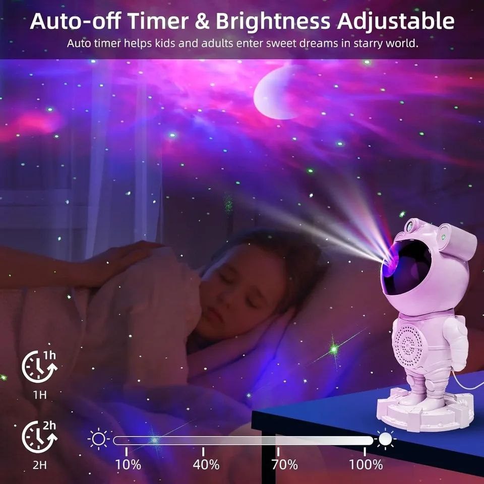 Projecteur Galaxy Astronaute LED avec Bluetooth 🌌🚀