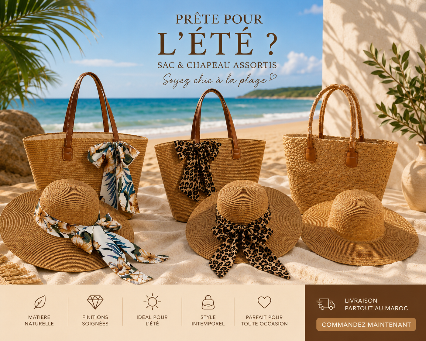 Sac &chapeau élégant