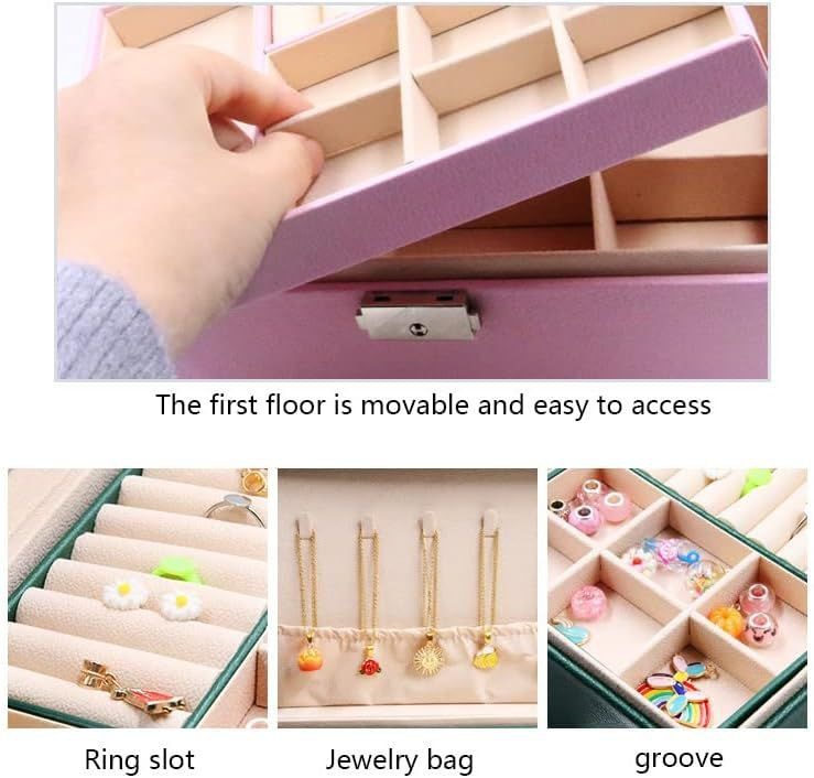 Boîte à Bijoux Élégante avec Compartiments