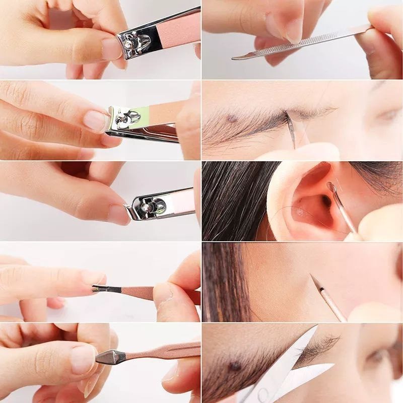 Kit Manucure & Pédicure Complet – 16 en 1 (Portable)