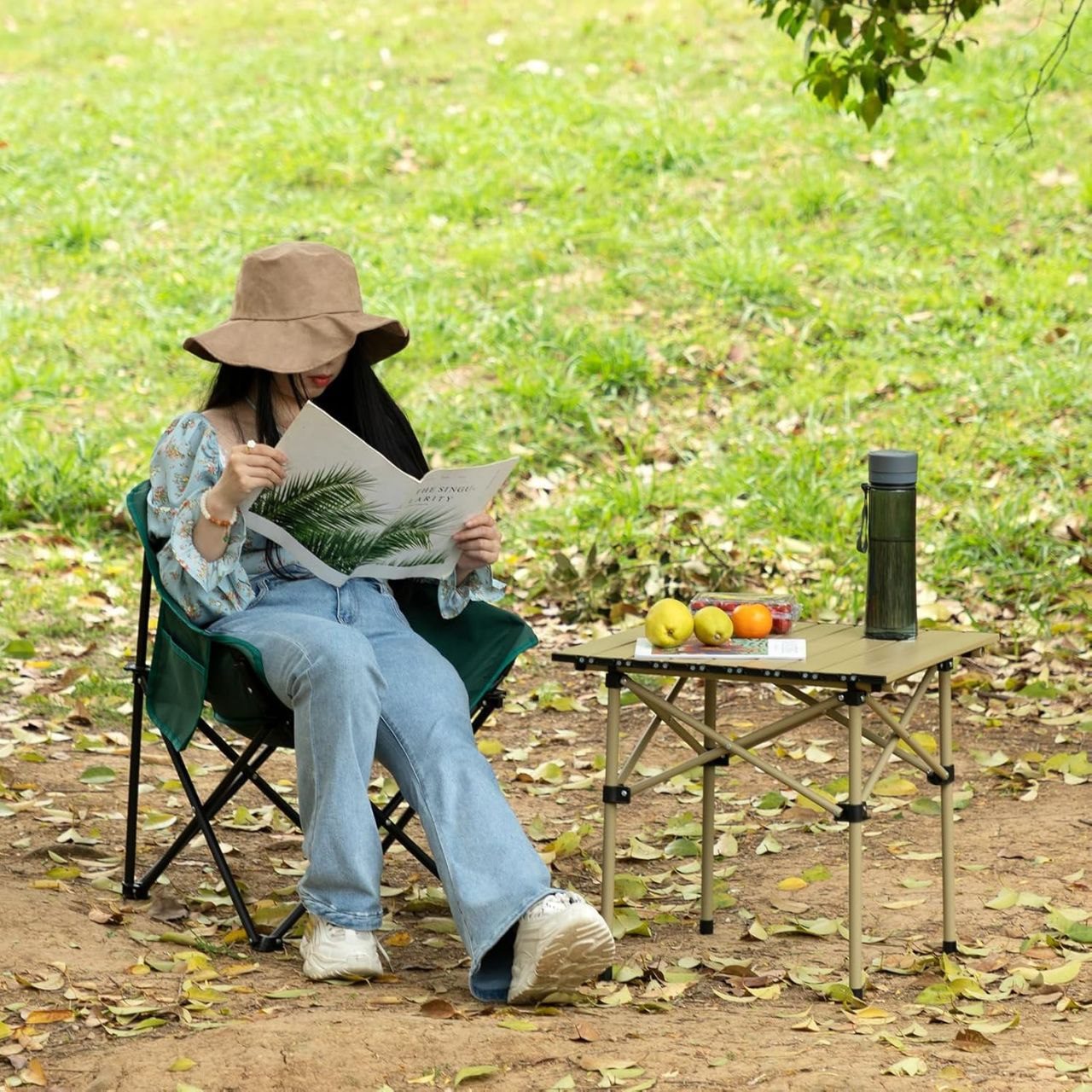 Table Pliante Portable en Aluminium pour Camping