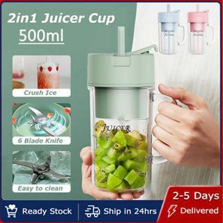 Mini Blender Portable Rechargeable – Juicer Cup 2 en 1