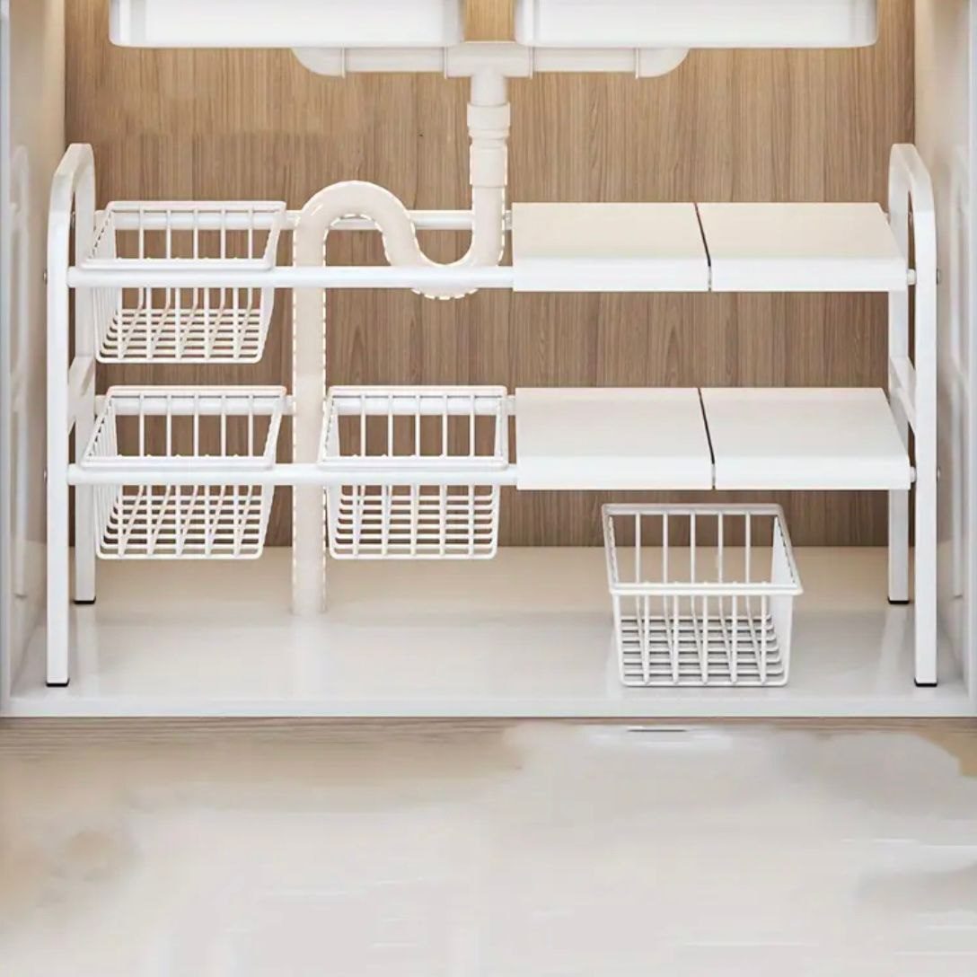 Étagère Extensible Sous Évier – Organisateur Cuisine & Salle de Bain image 6