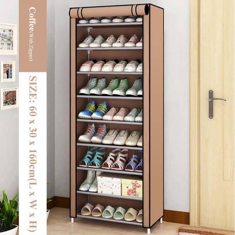 Armoire à Chaussures 10 Niveaux avec Housse صورة 2