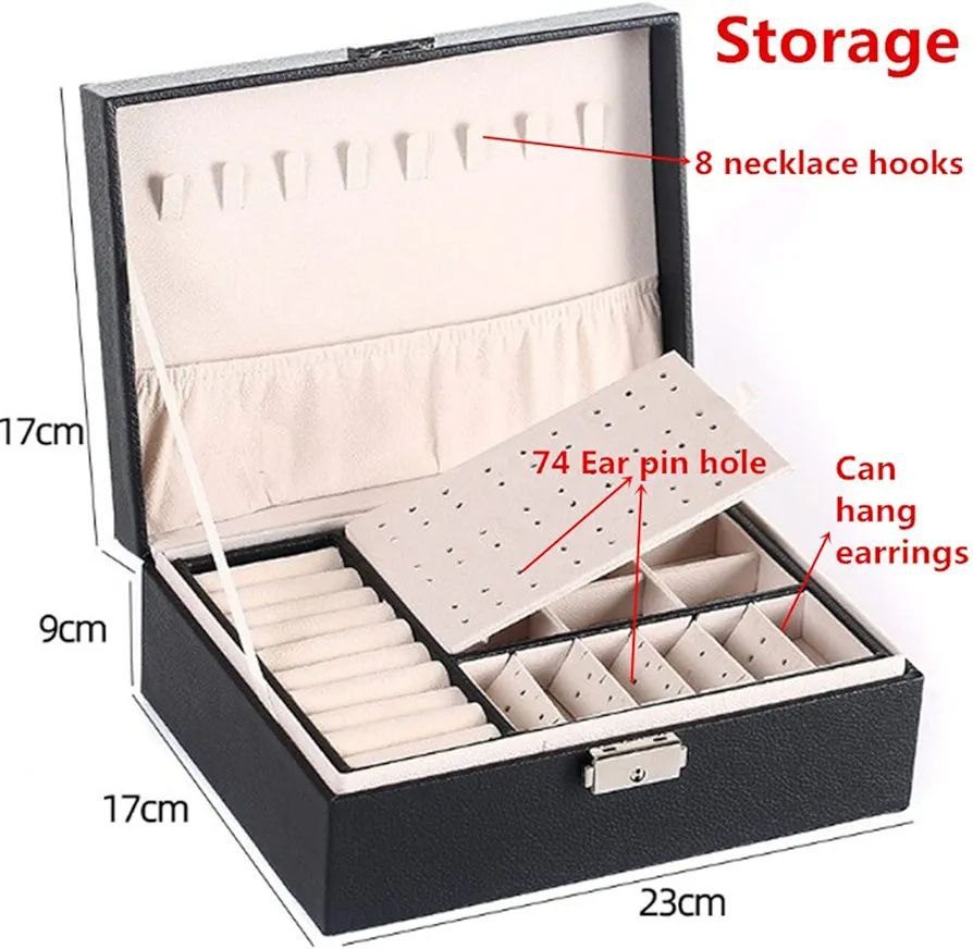 Boîte à Bijoux Élégante avec Compartiments image 3