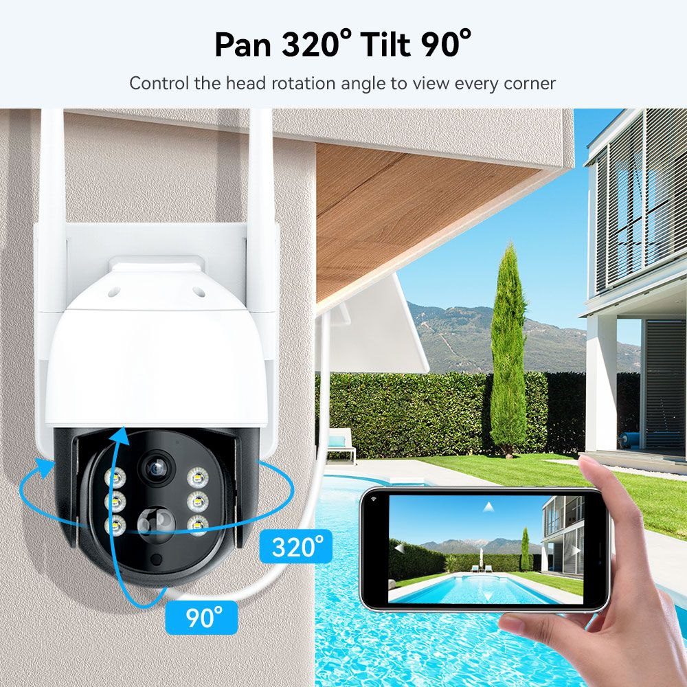 Caméra de Surveillance Solaire WiFi 4MP (PTZ) image 3