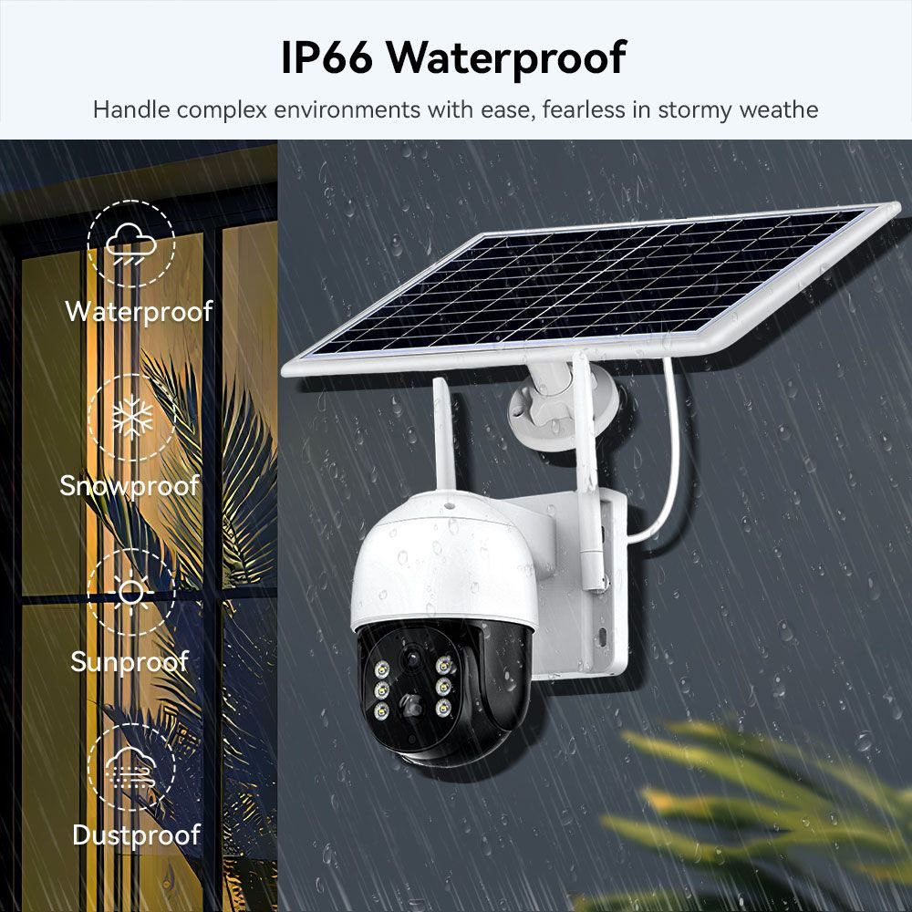 Caméra de Surveillance Solaire WiFi 4MP (PTZ) image 2