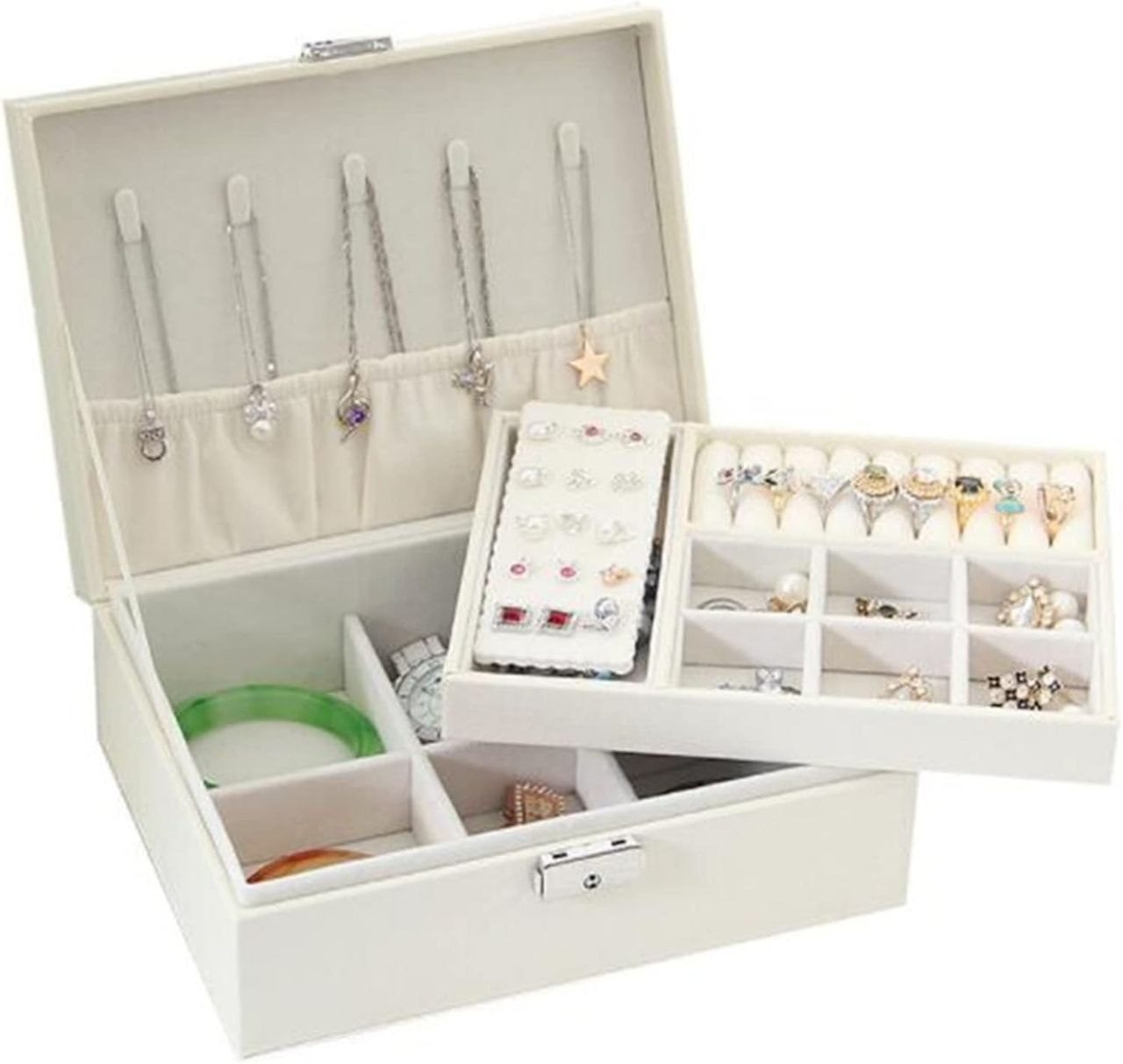 Boîte à Bijoux Élégante avec Compartiments image 4