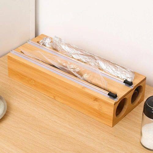 Distributeur de Film Alimentaire 3-en-1 avec Cutter Intégré صورة 4