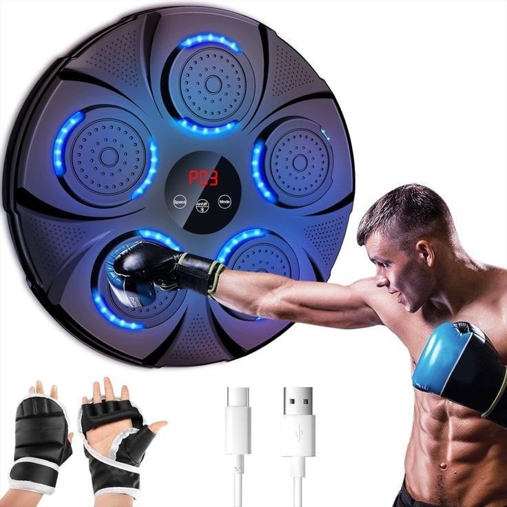 Machine de Boxe Intelligente Murale (Bluetooth + LED) image 2
