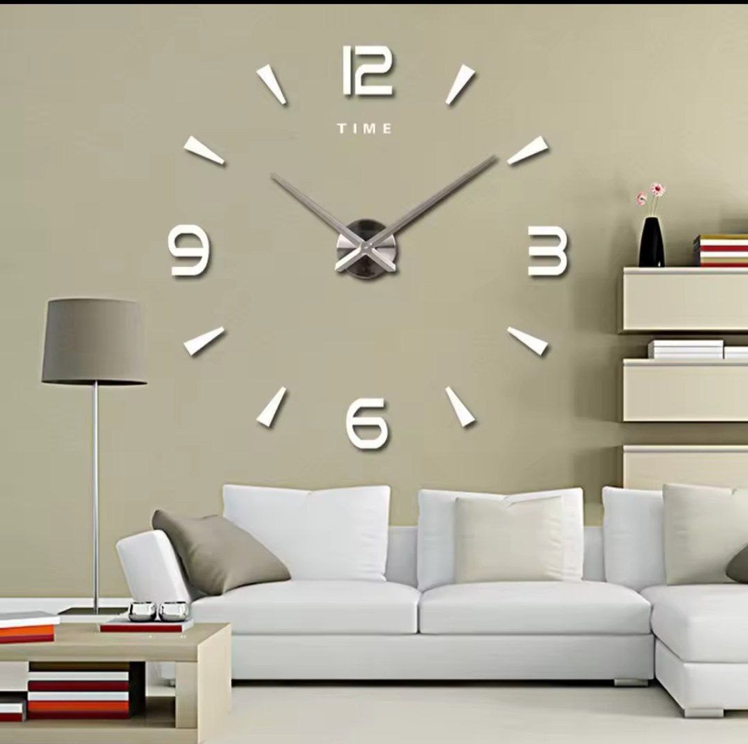 Horloge Murale 3D DIY Design Moderne image 2