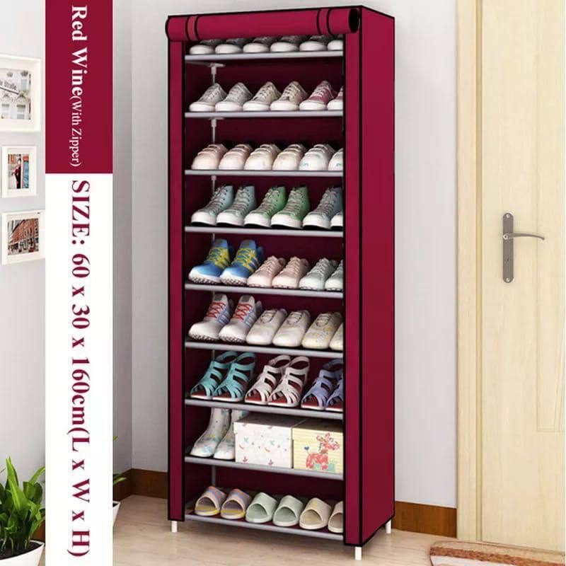 Armoire à Chaussures 10 Niveaux avec Housse صورة 3