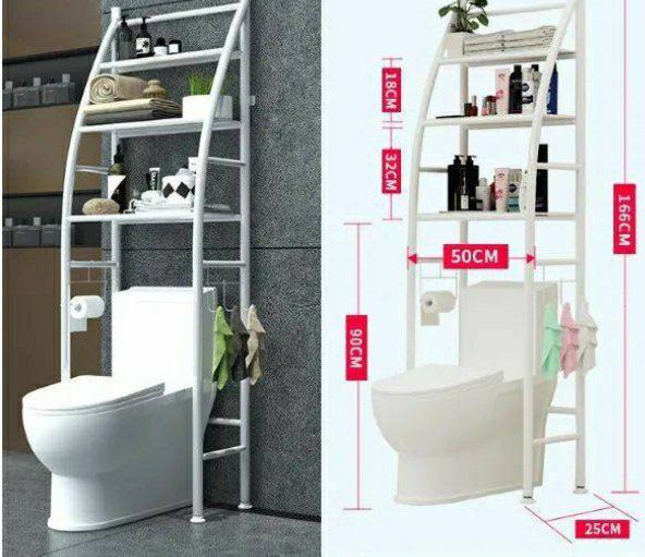 Étagère WC / Salle de Bain Multifonction (Over Toilet Rack) image 3