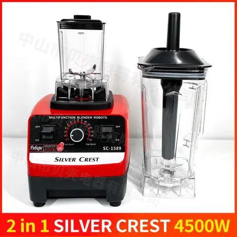Blender Multifonction 2 en 1 Silver Crest 4500W – Puissance & Performance 🚀 صورة 6
