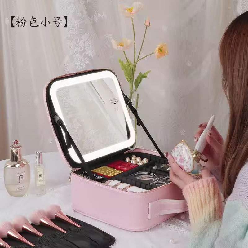 Trousse de Maquillage avec Miroir LED صورة 3
