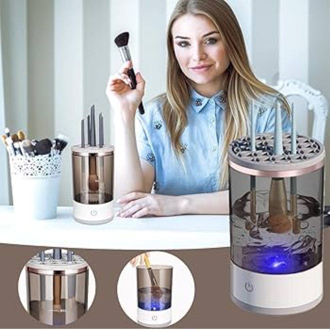 Nettoyeur Électrique de Pinceaux Maquillage 3 en 1 صورة 3