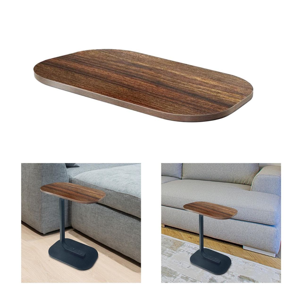 Table d’appoint multifonction en forme C image 5