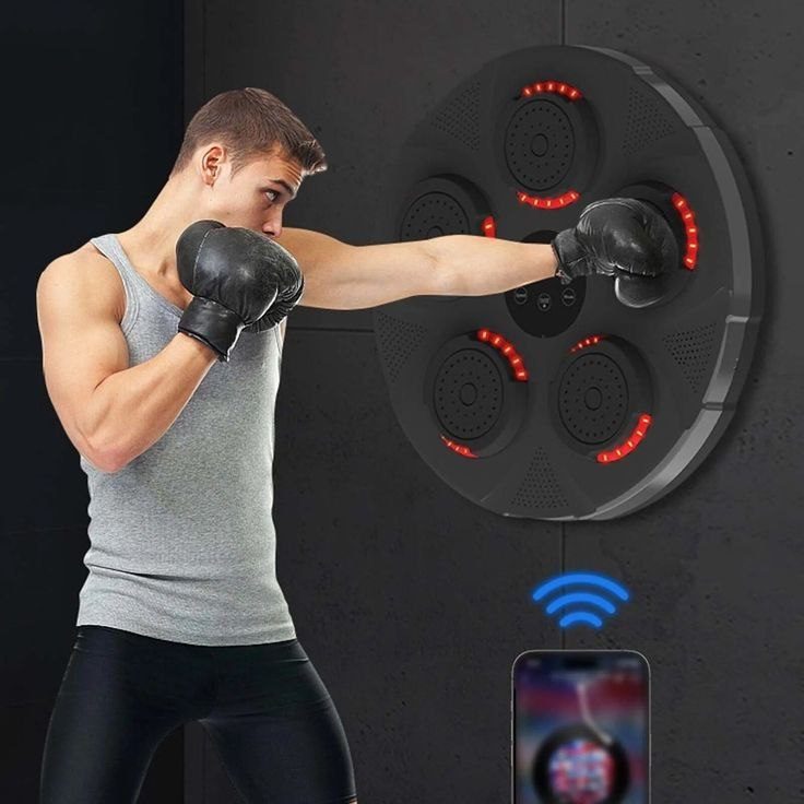 Machine de Boxe Intelligente Murale (Bluetooth + LED) image 3