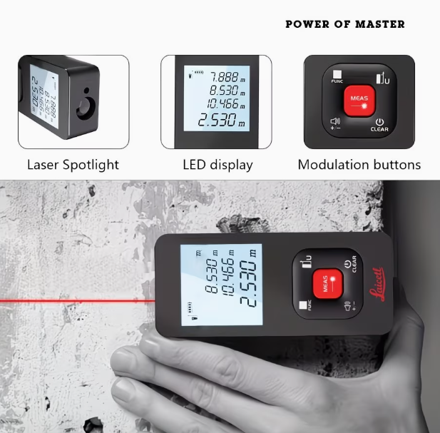 Mesure Laser Haute Précision, Règle Électronique, Télémètre à Laser, Chargement USB image 3