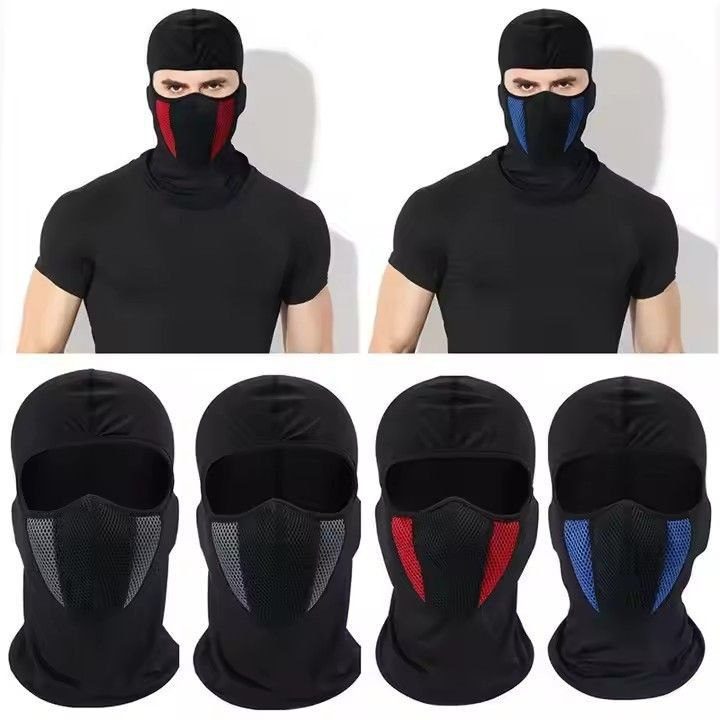 Gants Moto Protection + Masque Balaclava Respirant صورة 5
