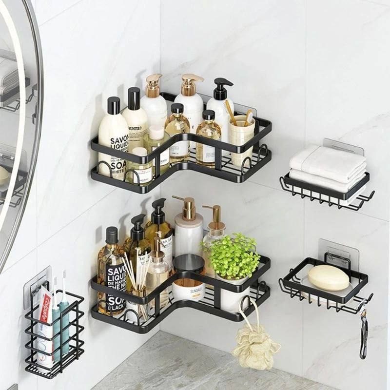 Étagère d’Angle Salle de Bain 5 Pièces – Corner Shower Caddy image 3
