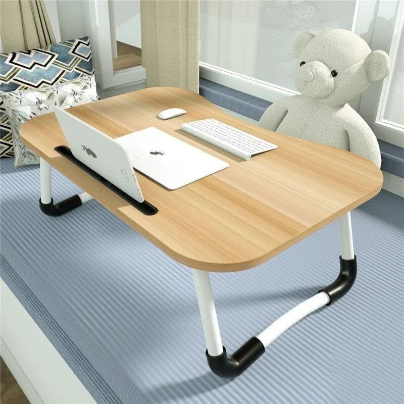 Table pliante pour lit avec support tablette et porte-gobelet image 6