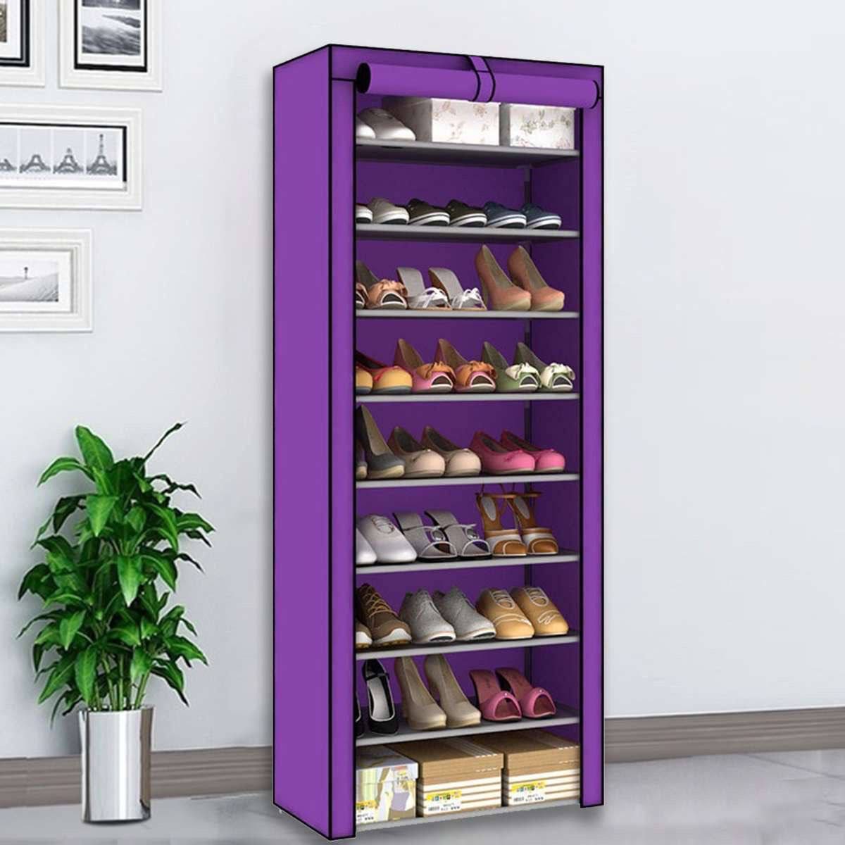 Armoire à Chaussures 10 Niveaux avec Housse صورة 4