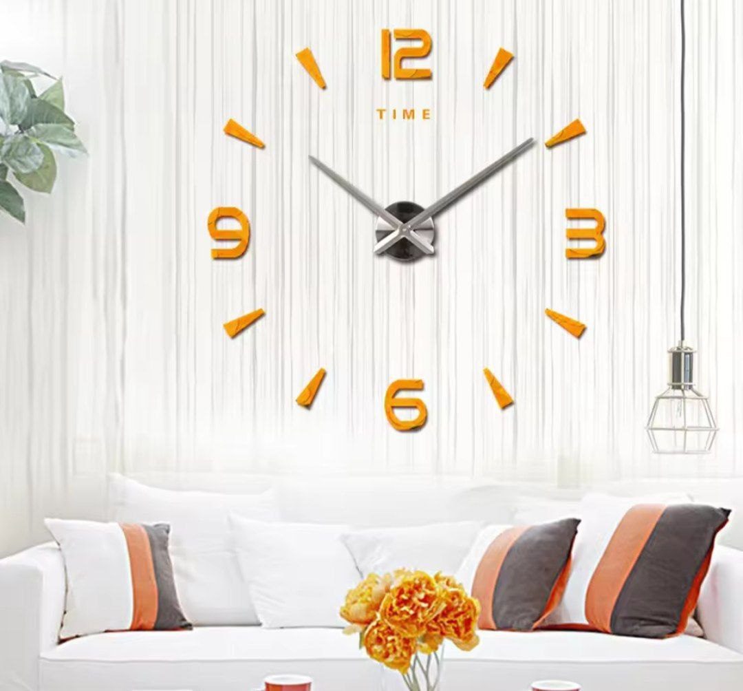 Horloge Murale 3D DIY Design Moderne image 3