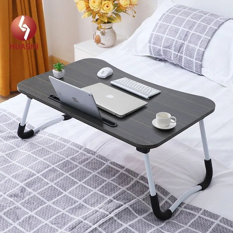 Table pliante pour lit avec support tablette et porte-gobelet image 2