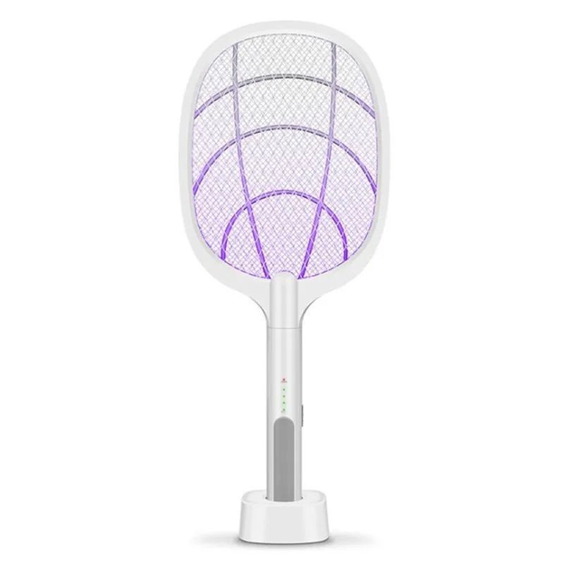 Raquette anti-moustiques électrique rechargeable avec lampe LED UV image 6