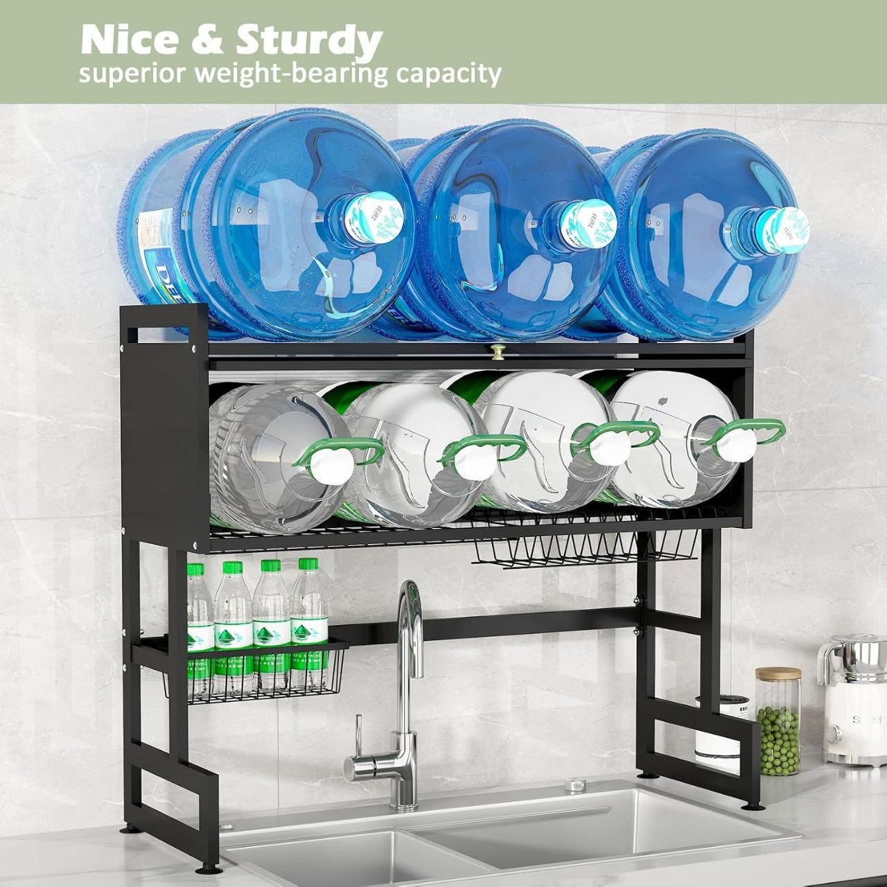 Égouttoir Vaisselle Multifonction au-dessus de l’Évier – Kitchen Rack Premium image 3