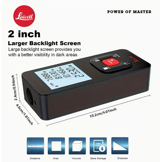 Mesure Laser Haute Précision, Règle Électronique, Télémètre à Laser, Chargement USB image 4