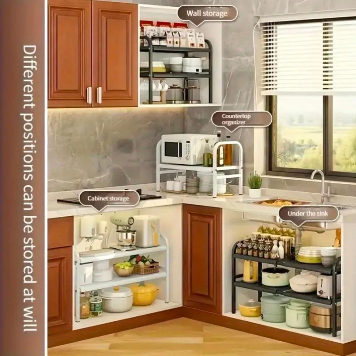 Étagère Extensible Sous Évier – Organisateur Cuisine & Salle de Bain image 7