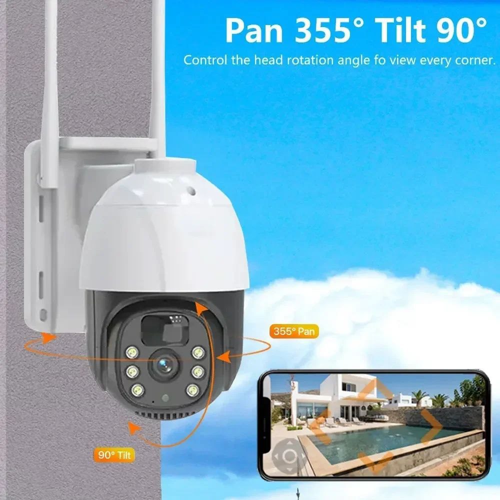 Caméra de Surveillance Solaire WiFi 4MP (PTZ) image 6