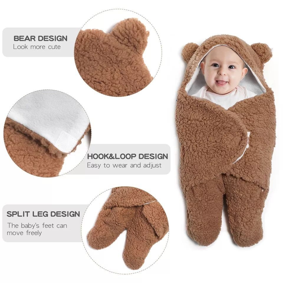 Couverture Bébé avec Capuche صورة 4