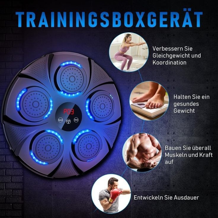 Machine de Boxe Intelligente Murale (Bluetooth + LED) image 4